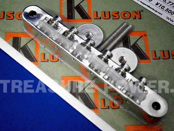 シルバー/レッド Kluson ABR-1ブリッジNon-Wired Nickel 新品送料込 通販 