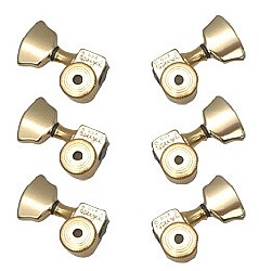 Lock Type Guitar Pegs＊ ロック式ギターペグ SPERZEL 3×3ペグ Gold