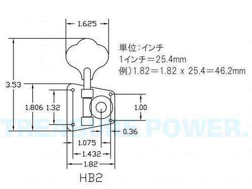 Hipshot Bass Extender BT2 Nickel