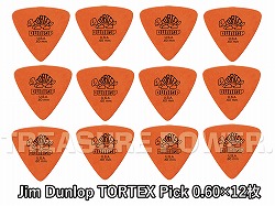 Jim Dunlop Tortex Triangle 0.60 Pick_12pcs