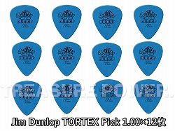 Jim Dunlop Tortex Standard 1.0 Pick_12pcs