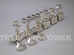 Kluson Deluxe 6 In Line_MB_Nickel_DR_SET