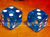 DICE KNOB CLEAR BLUE(2)