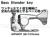 HIPSHOT GB-7/Chrome BASS Xtender KEY